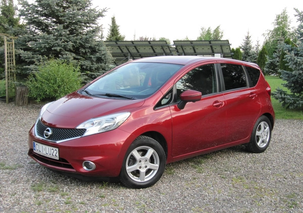 Nissan Note cena 28900 przebieg: 128900, rok produkcji 2013 z Lipno małe 172